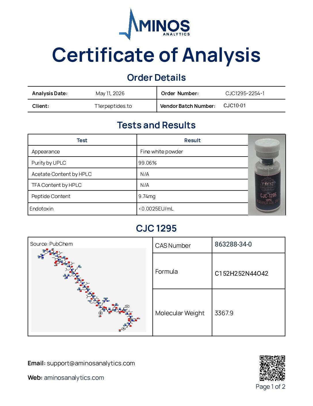 CJC-1295 10MG - Image 2